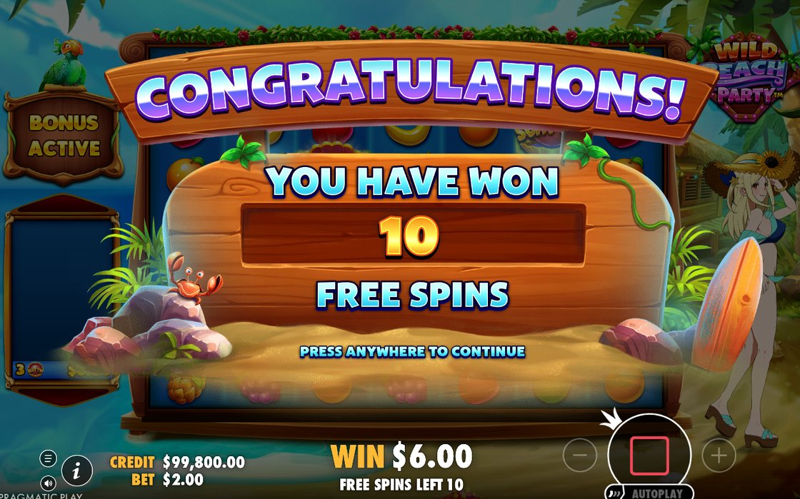 Free Spins-läge med lila nattscen i bakgrunden